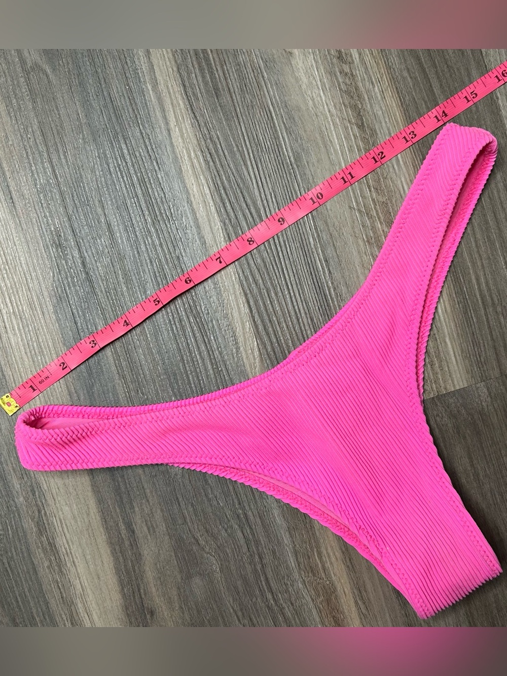White Fox Ribbed Bikini Bottom - Picture 7 of 7